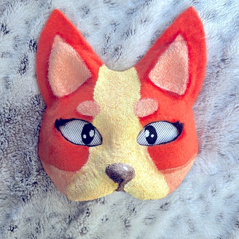 🧡Bingo cat mask furry Therian fursuit head mask Therian gear soft (HQ)🧡